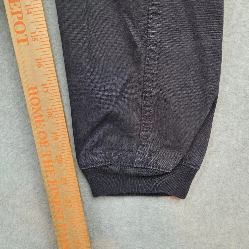 True Religion Cargo Runner Boys Size 8 Black Cotton Jogger Pants 716WB09‎